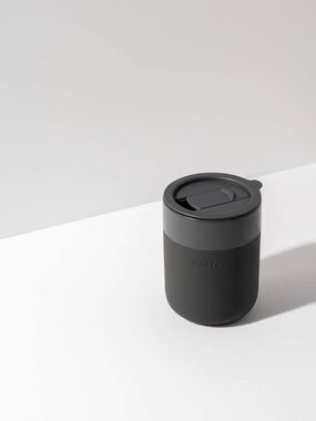 Porter • EUC Ceramic 12oz Travel Tumbler in Charcoal